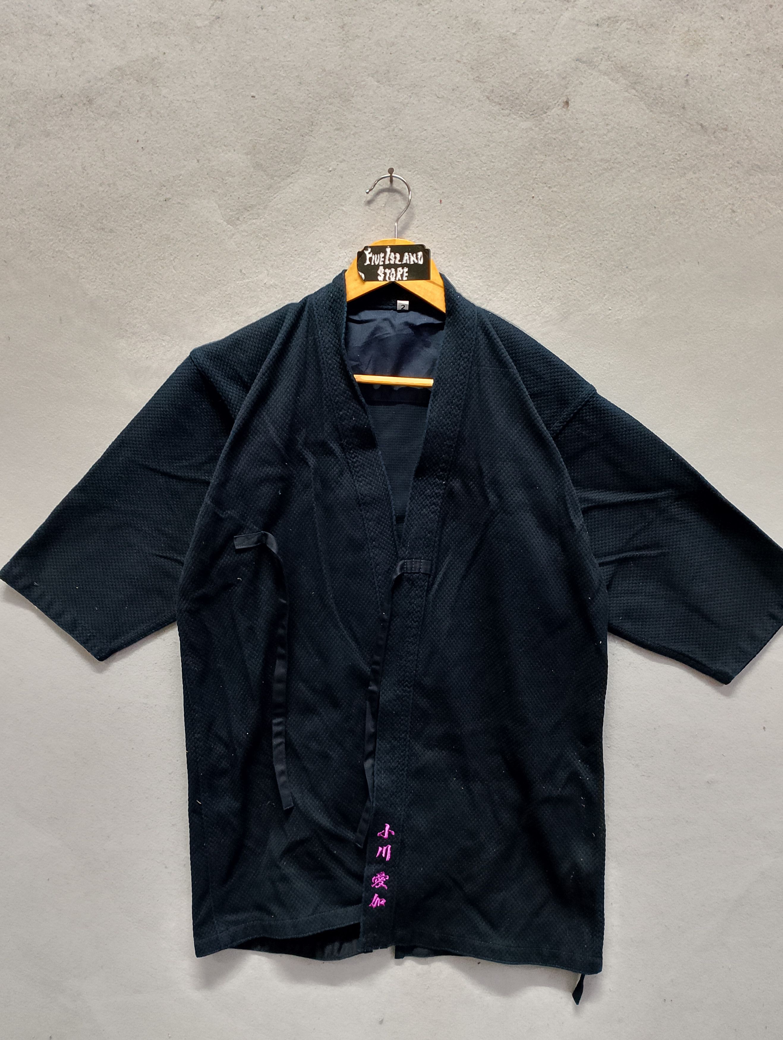 Japanese Brand Vintage Indigo Kendo Keikogi Style Jacket / Robe Size US M / EU 48-50 / 2 - 2 Thumbnail