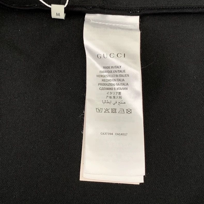 Gucci Gucci Black side stripe logo printed lapel zipper jacket 25 Size US M / EU 48-50 / 2 - 7 Thumbnail