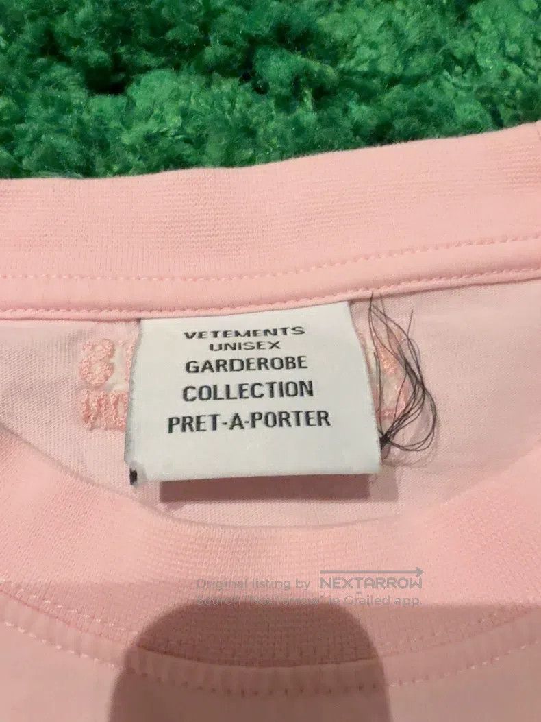 Vetements Vetements Pink Round Neck T-Shirt XS Size Size US XS / EU 42 / 0 - 2 Thumbnail