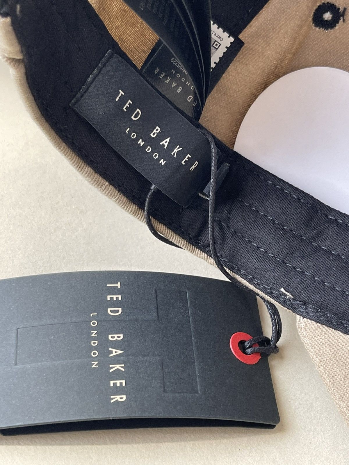 Ted Baker (new+tag) Ted Baker London khaki men hat cap leather strap Size ONE SIZE - 7 Thumbnail