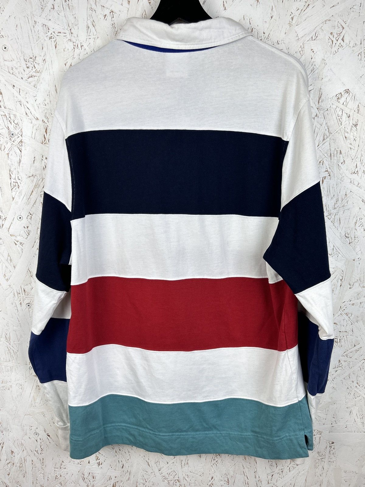 Billionaire Boys Club Billionaire Boys Club Stripe Zip Rugby Shirt Collared Size US XL / EU 56 / 4 - 7 Thumbnail