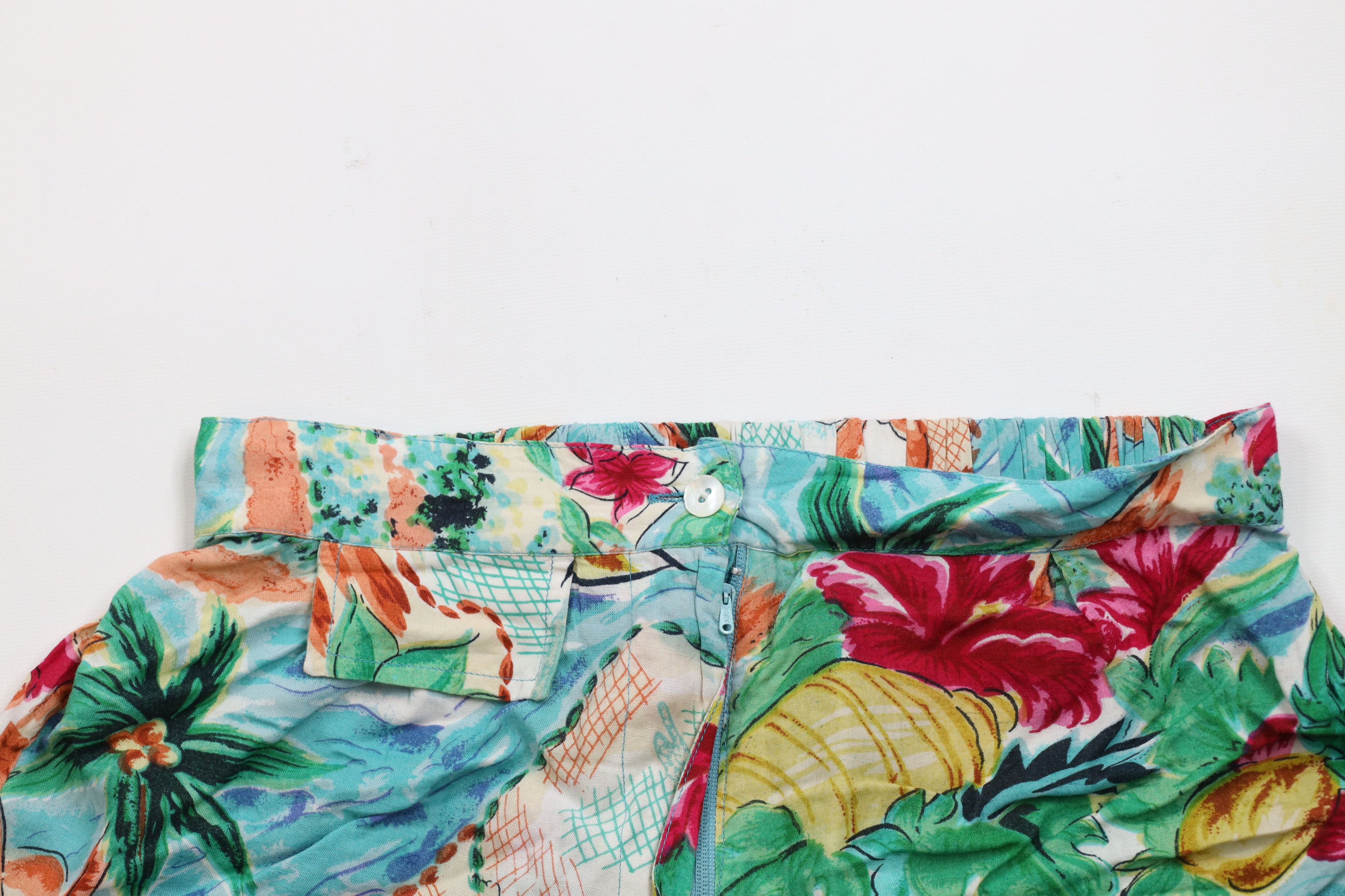 Vintage Vintage 90s Streetwear Pineapple Sailing Beach Surf Shorts Size 28" / US 6 / IT 42 - 2 Thumbnail