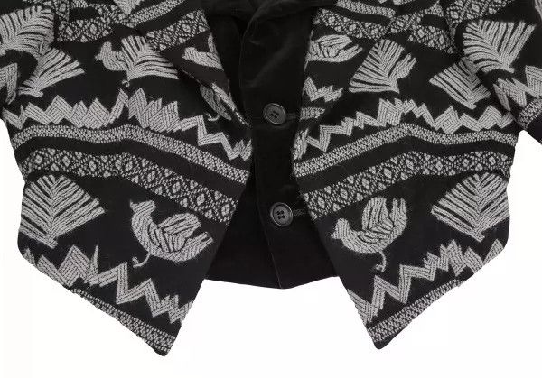 Comme des Garcons Comme des Garcons Velvet embroidered double coat Size S / US 4 / IT 40 - 4 Thumbnail