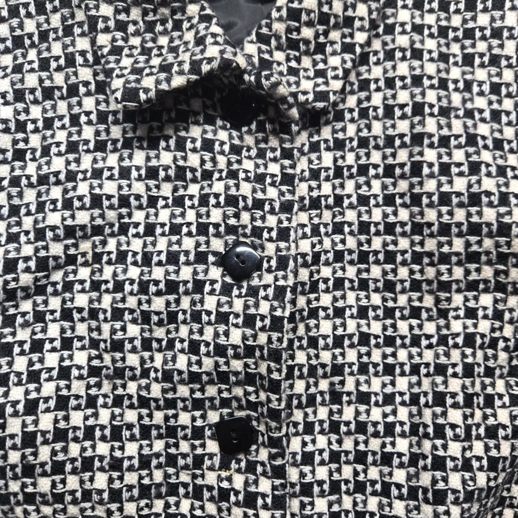 Talbots Talbots Gray Black Check Jacket Blazer Suit Top Gray 100% Wool Adult Women's 6 Size M / US 6-8 / IT 42-44 - 5 Thumbnail