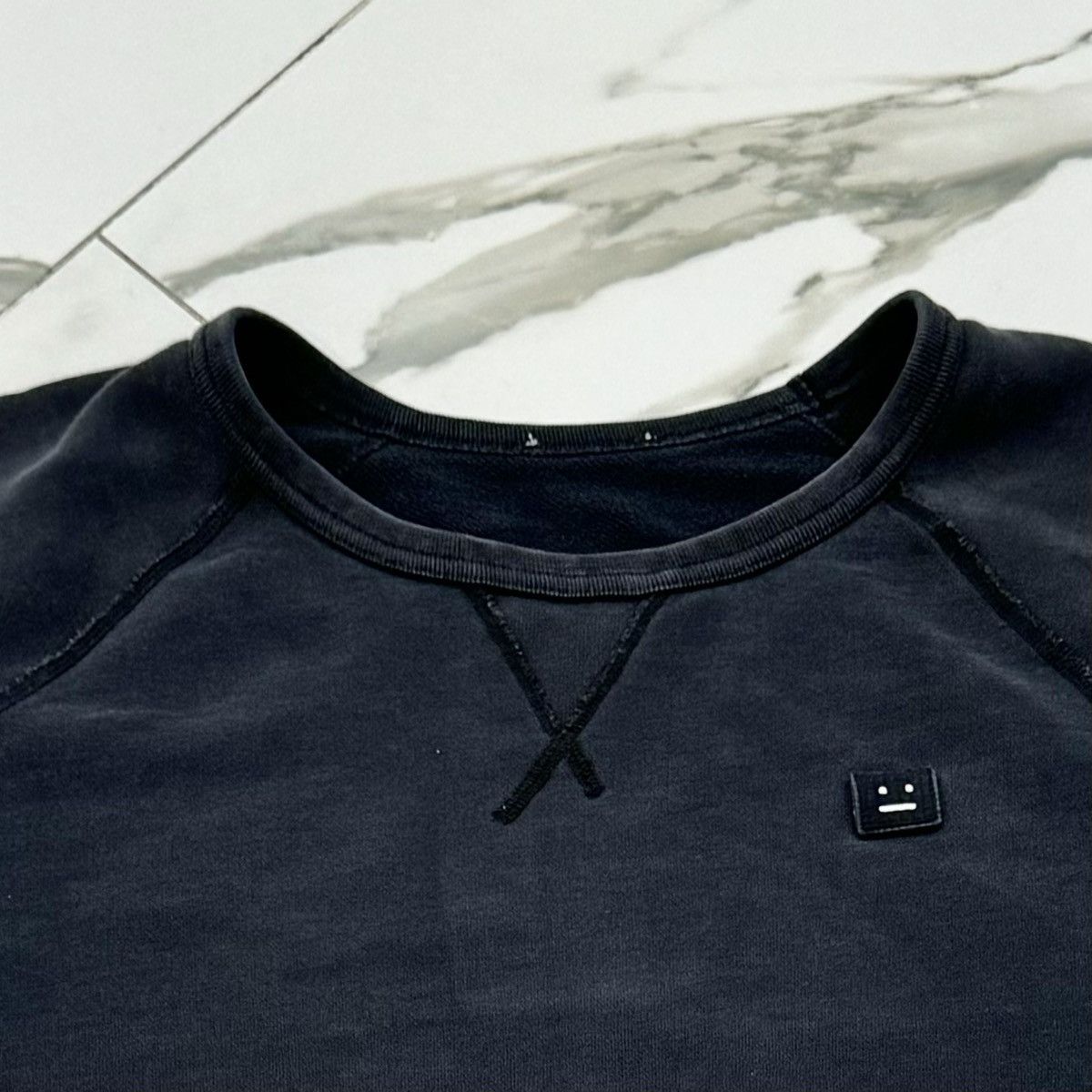 Acne Studios BLACK ACNE STUDIOS COLLEGE FACE SWEATSHIRT! Size US XL / EU 56 / 4 - 5 Thumbnail