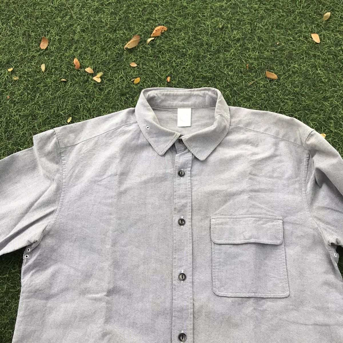 Issey Miyake × Japanese Brand Tac:Tac Grey Shirt Japan Cpo Officer Military Shirt issey mi Size US M / EU 48-50 / 2 - 8 Thumbnail
