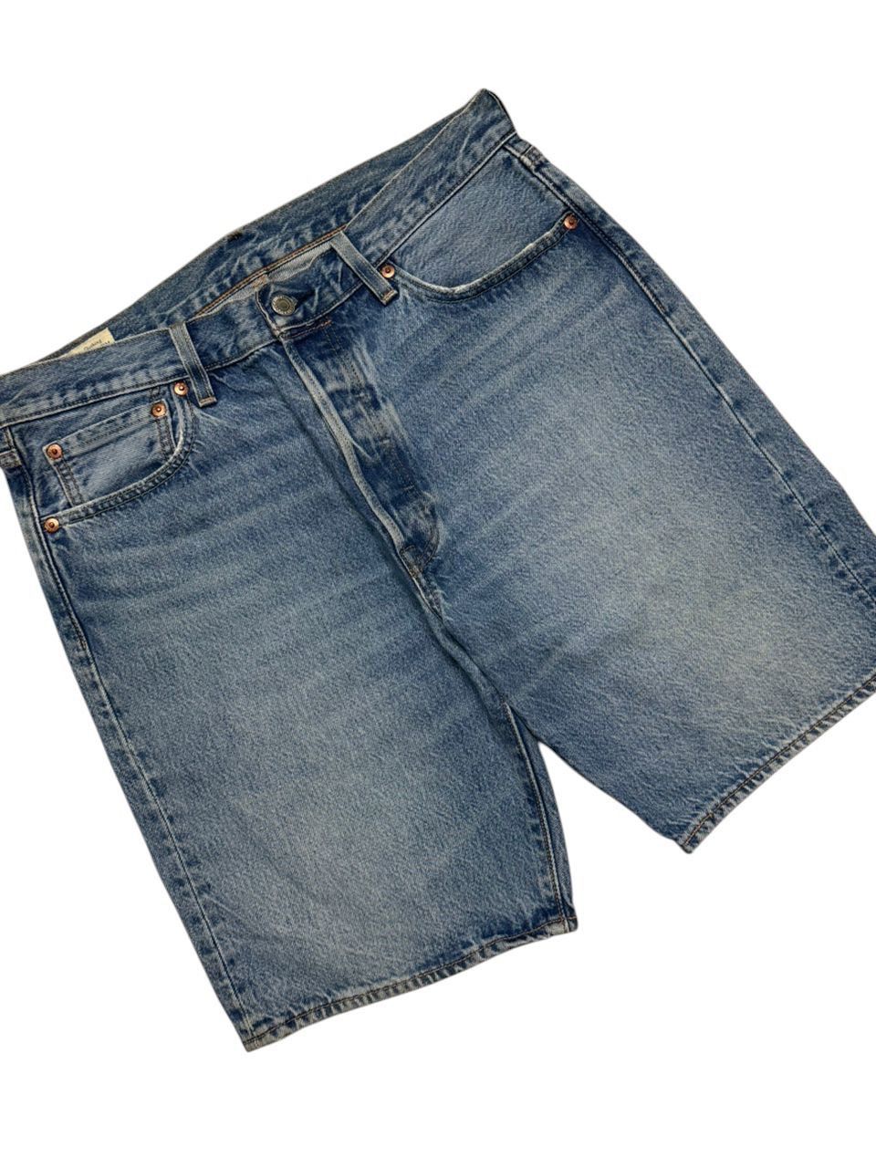 Levi's VINTAGE 2000s Y2K LEVI’S 501 STONED WASH SHORT Size US 32 / EU 48 - 3 Thumbnail