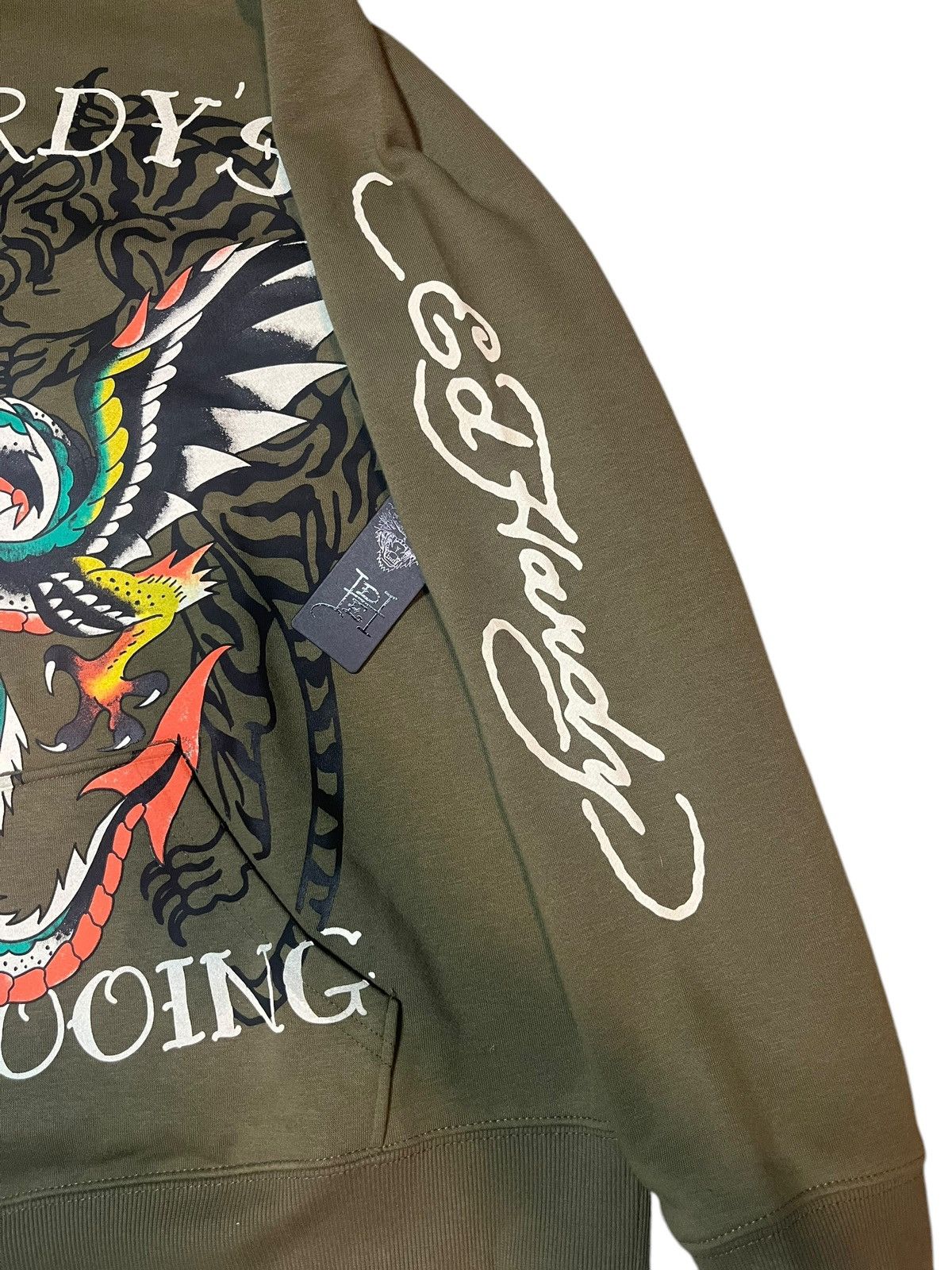 Ed Hardy × Japanese Brand Rare Ed Hary Tattoo Graphic Print Hoodie Brand New Size US L / EU 52-54 / 3 - 4 Thumbnail
