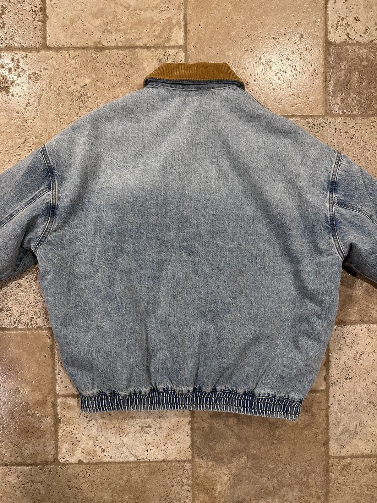 Miu Miu Miu Miu FW24 Corduroy Collar Light Wash Denim Jacket Size US L / EU 52-54 / 3 - 13 Thumbnail