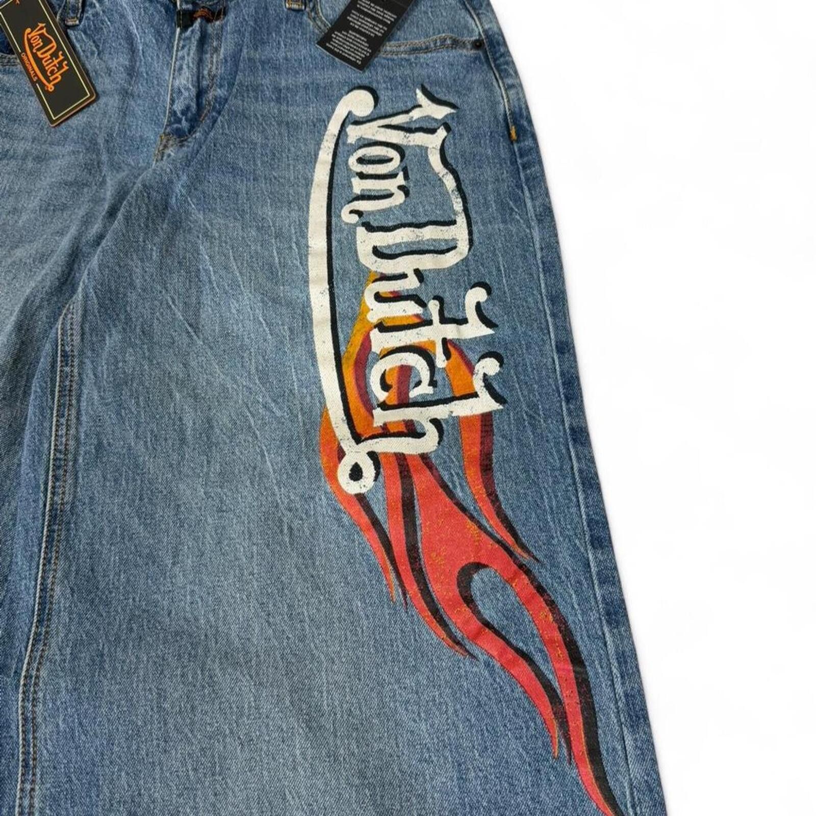 True Religion Von Dutch original y2k style baggy jeans with cool print Size 30" / US 8 / IT 44 - 3 Thumbnail