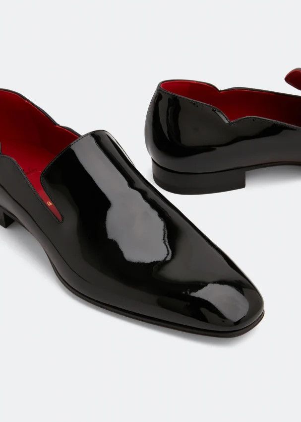 Christian Louboutin o1s1wg110924 Marquees Flat Loafer in Black Size US 8 / EU 41 - 2 Thumbnail