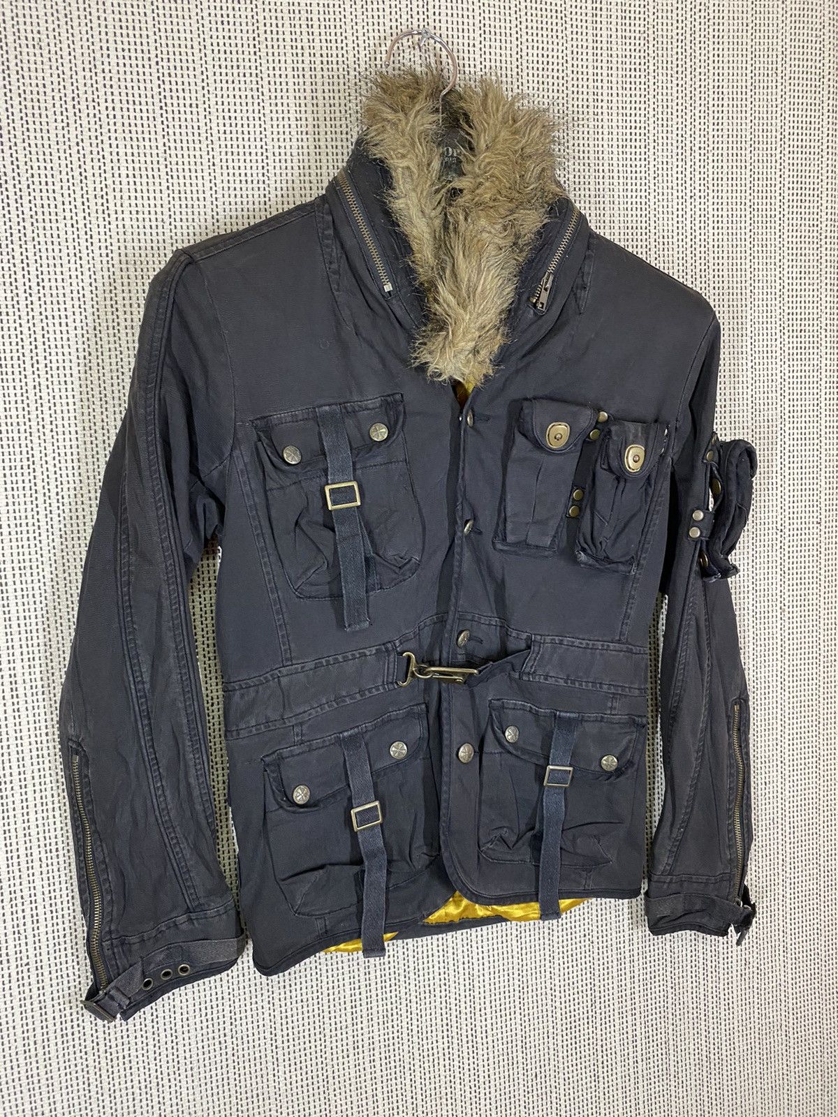 GOSTAR DE FUGA × If Six Was Nine × semanticdesign ‼️MILITARY BOMBER JACKET MULTIPOCKET COLLAR FUR‼️ Size US M / EU 48-50 / 2 - 3 Thumbnail
