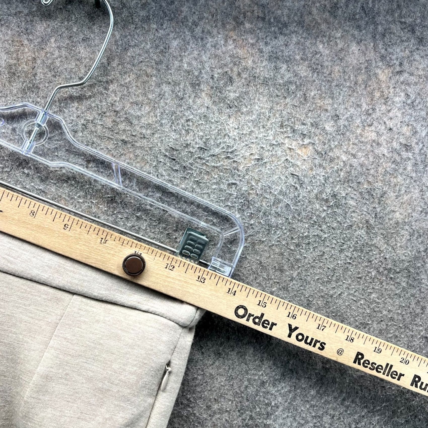 Theory Theory Flare Pants Women 0 Beige Knit Stretch Pull On Crepe Trouser Size 25" / US 0 / IT 36 - 3 Thumbnail