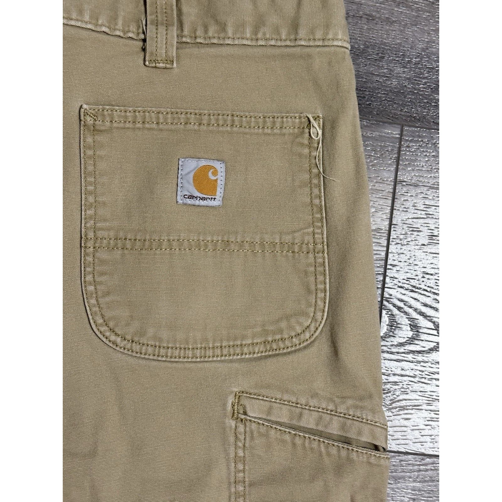 Carhartt Carhartt Khaki Workwear Long Baggy Shorts Y2K - Men’s 40 Size US 40 / EU 56 - 2 Thumbnail