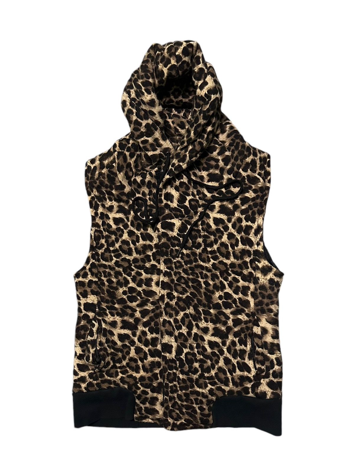 Designer Semantic design leopard jacket sleeveless Size S / US 4 / IT 40 - 5 Thumbnail