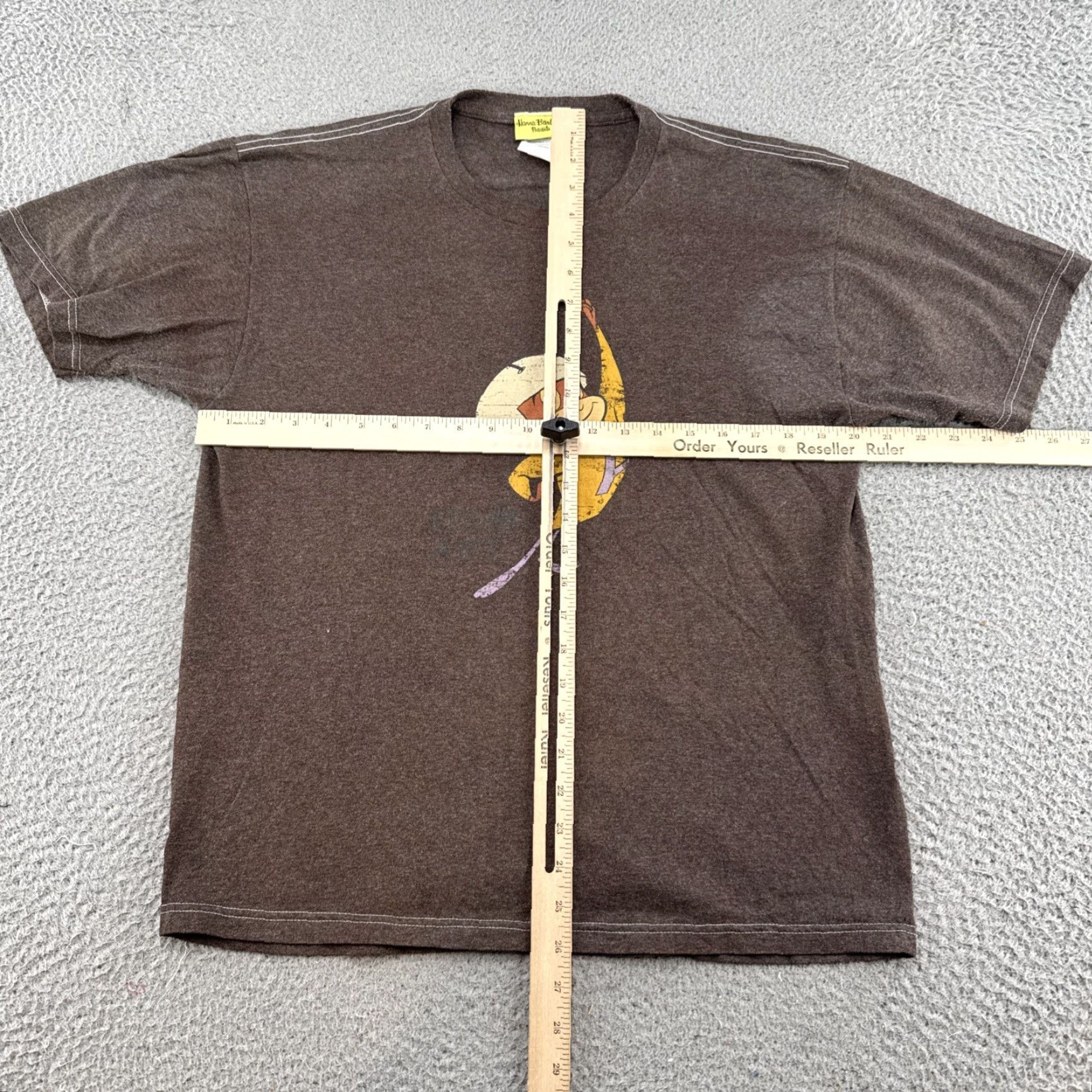 Vintage VINTAGE Hanna Barbera T-Shirt Size L Men Atom Crew Neck Short Sleeve Brown 90% Cotton 10% Poly Graphic Print TV Show Promo Man Mens Size US L / EU 52-54 / 3 - 7 Thumbnail