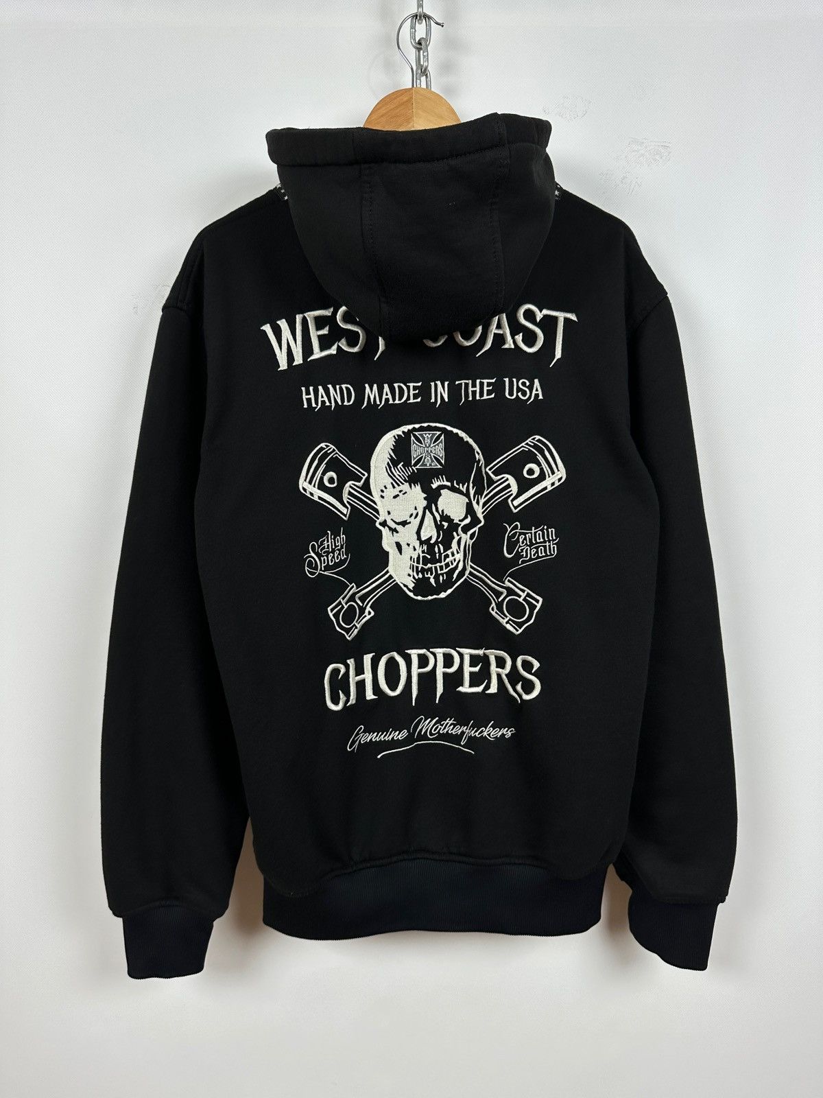 Vintage Vintage West Coast Choppers Hand Made In The USA Hoodie Size US L / EU 52-54 / 3 - 3 Thumbnail