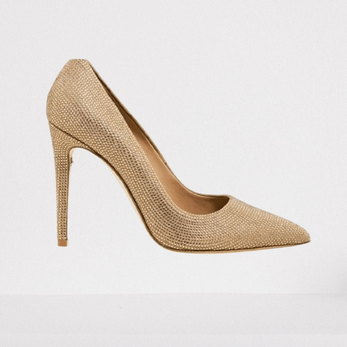 Salvatore Ferragamo o1s1rm0924 Ilary Nude Pump in Golden Size US 5.5 / IT 35.5 - 1 Thumbnail