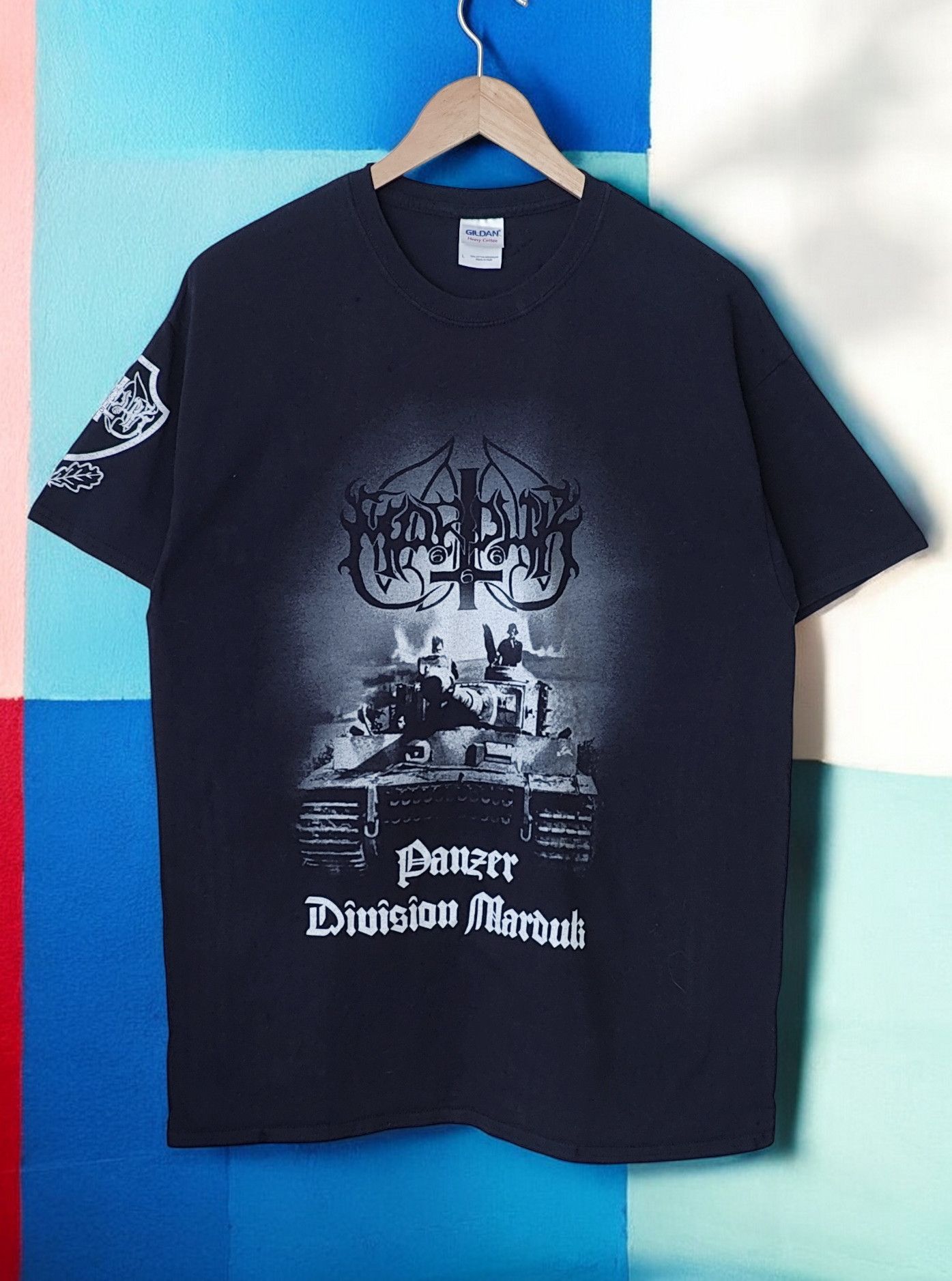 Band Tees RARE 00s Marduk Panzer Division Vintage Tshirt Size US L / EU 52-54 / 3 - 1 Thumbnail