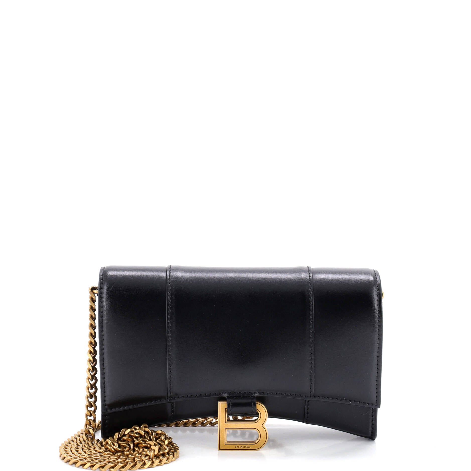Balenciaga Hourglass Chain Wallet Size ONE SIZE - 1 Thumbnail