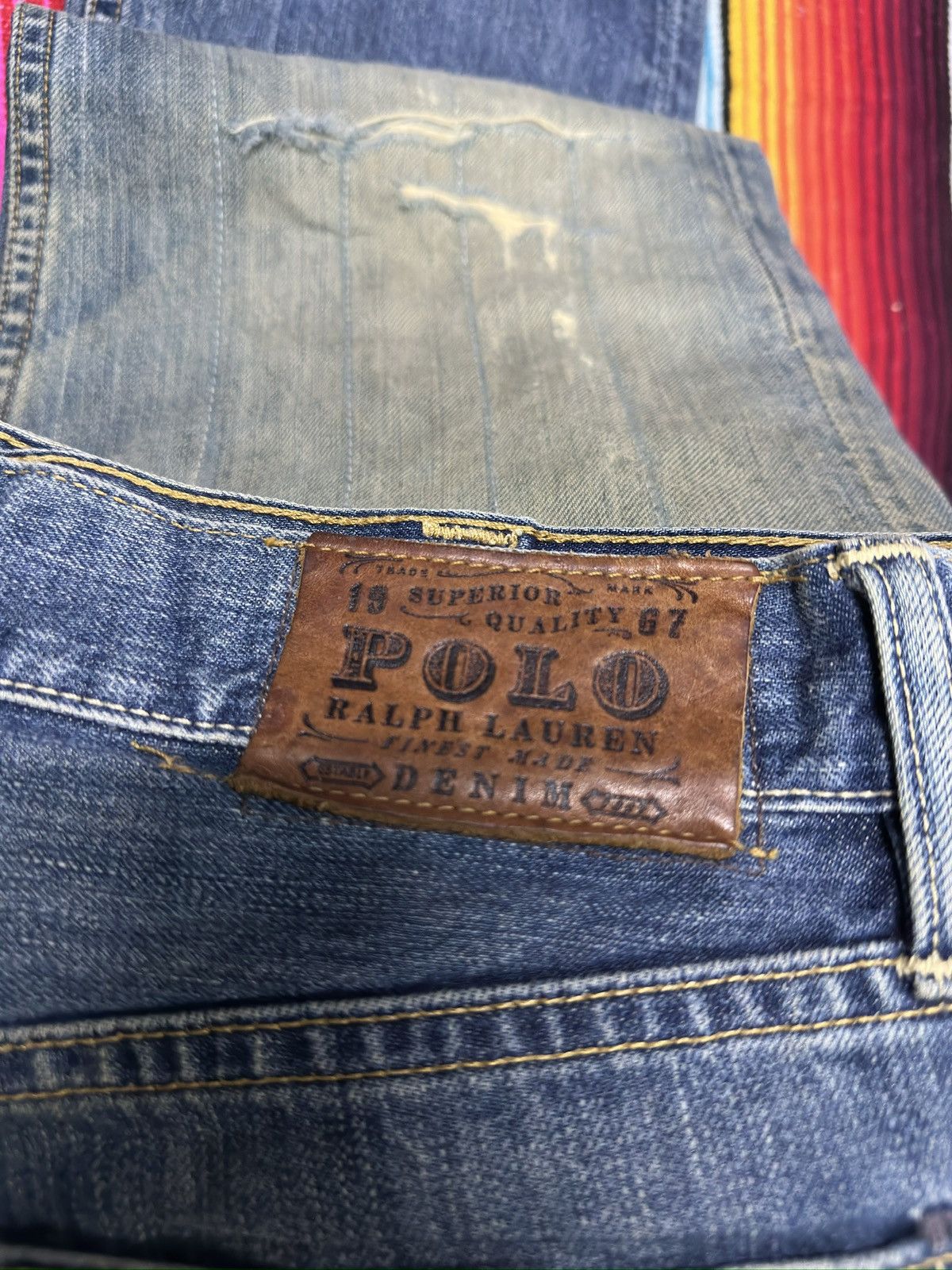 Polo Ralph Lauren Distress Polo Ralph Lauren Denim Jeans. Size US 30 / EU 46 - 6 Thumbnail