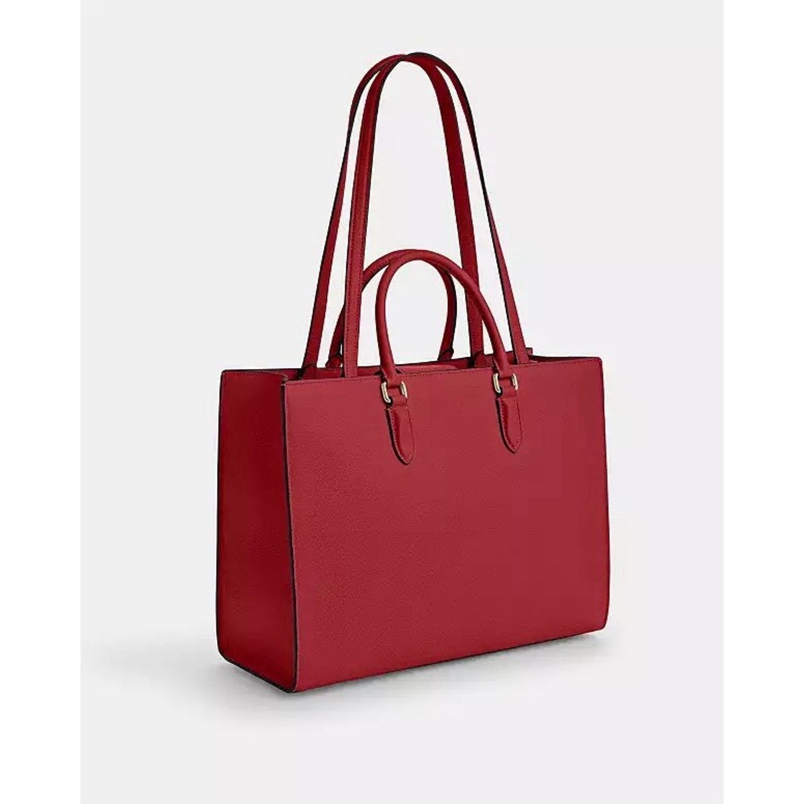 Coach NWT Bundle Coach Maggie Tote CY666 Red & Long Charm Chain Size ONE SIZE - 15 Thumbnail