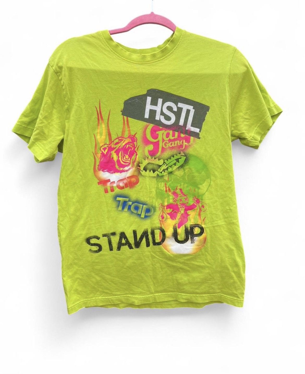 Hustle Gang Y2K Lime Green Hustle Gang Graphic Tee Size US S / EU 44-46 / 1 - 1 Thumbnail