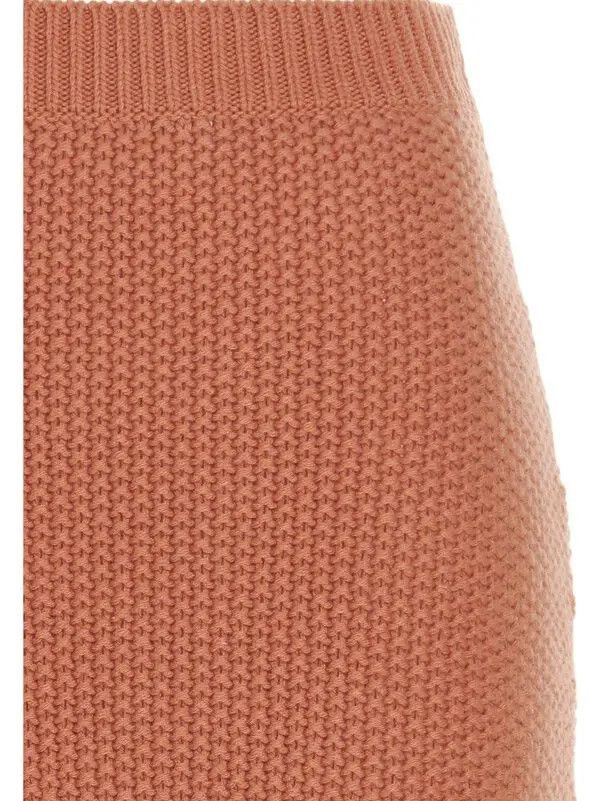 Chloe o1y0825 Midi Skirt in Salmon Pink Size 30" / US 8 / IT 44 - 3 Thumbnail