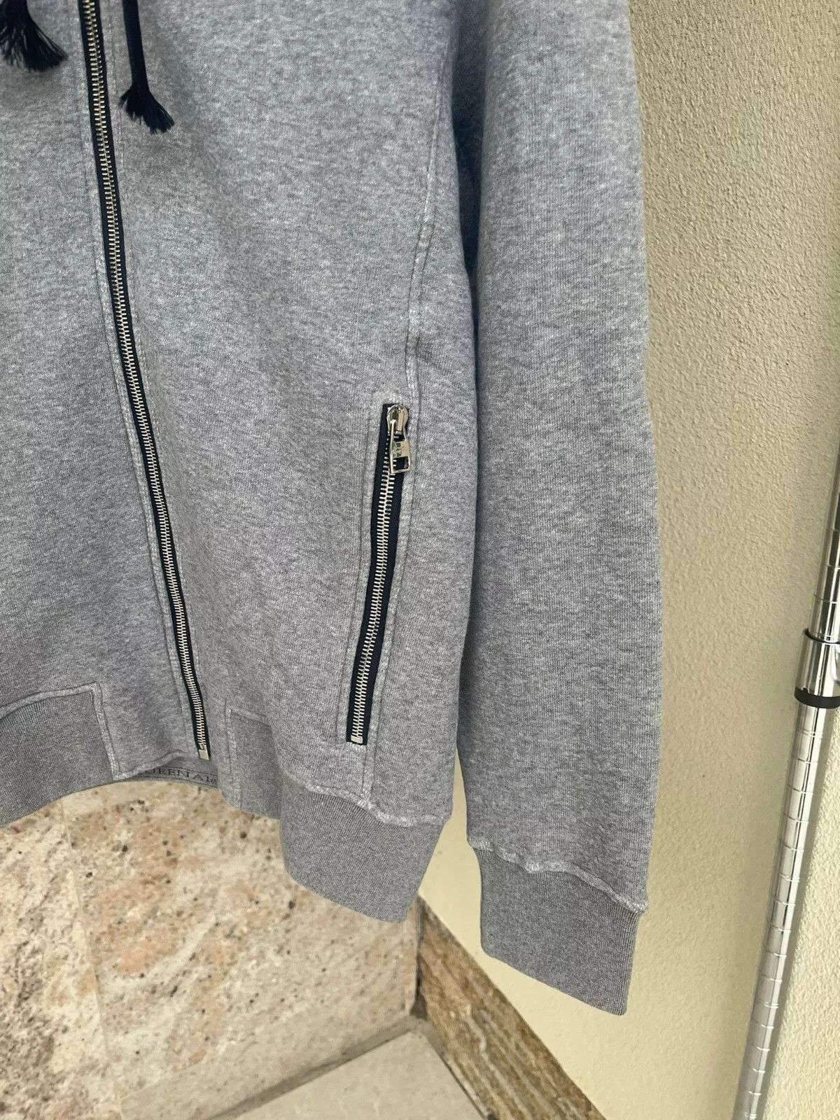 Alexander McQueen o1rshd1 Soft Cotton Logo Embroidered Crewneck Hoodie in Grey Size US M / EU 48-50 / 2 - 2 Thumbnail