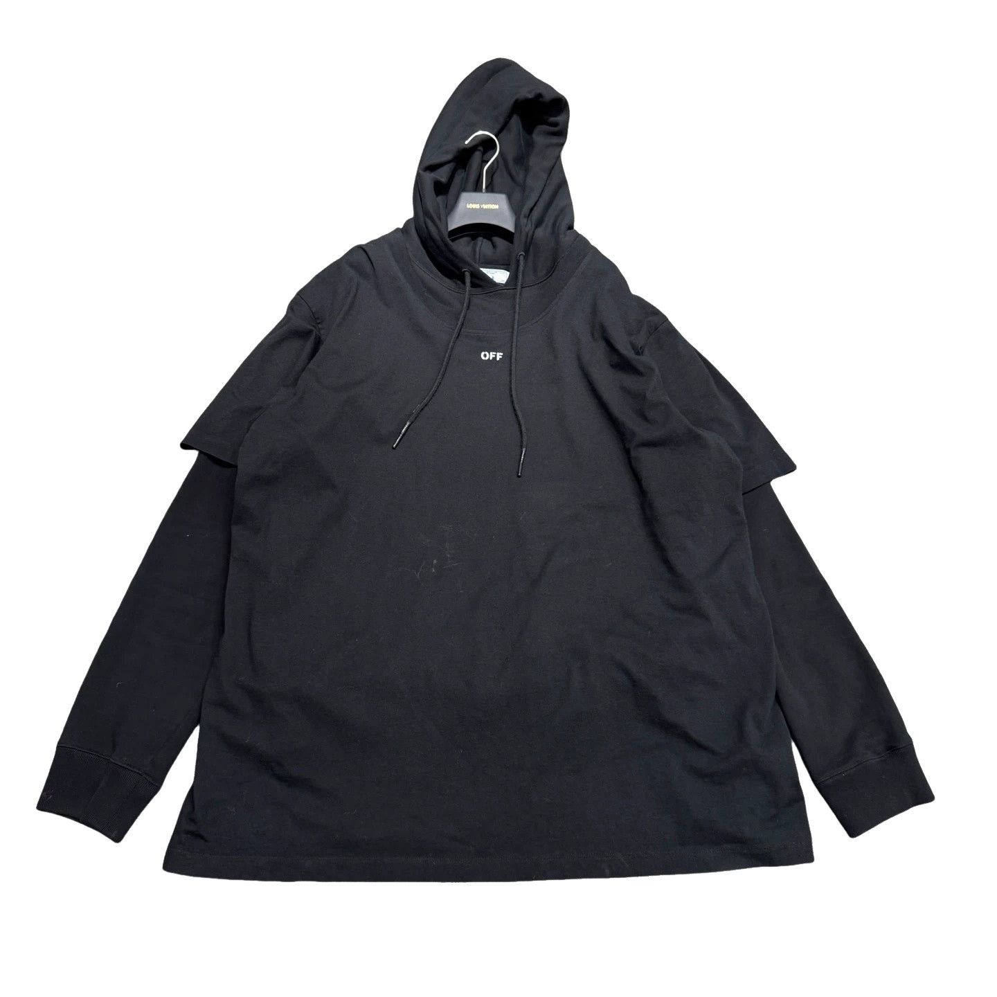 Off-White Off-White Spray Paint Arrow Layered Hoodie Size XXL Size US XXL / EU 58 / 5 - 1 Thumbnail