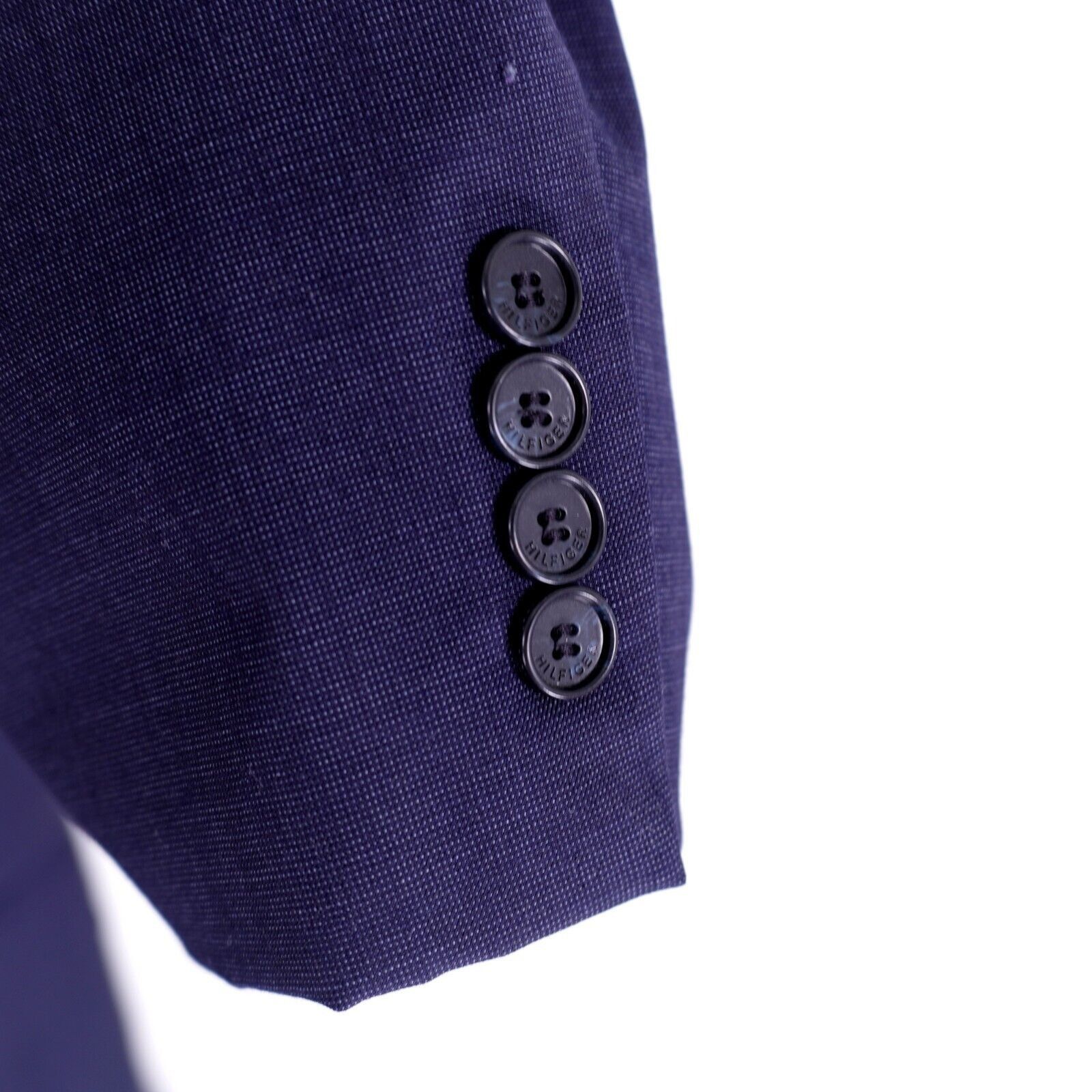 Tommy Hilfiger Tommy Hilfiger Wool Polka Dot Peak Lapel 2 Button Suit Jacke Size 42R - 4 Thumbnail