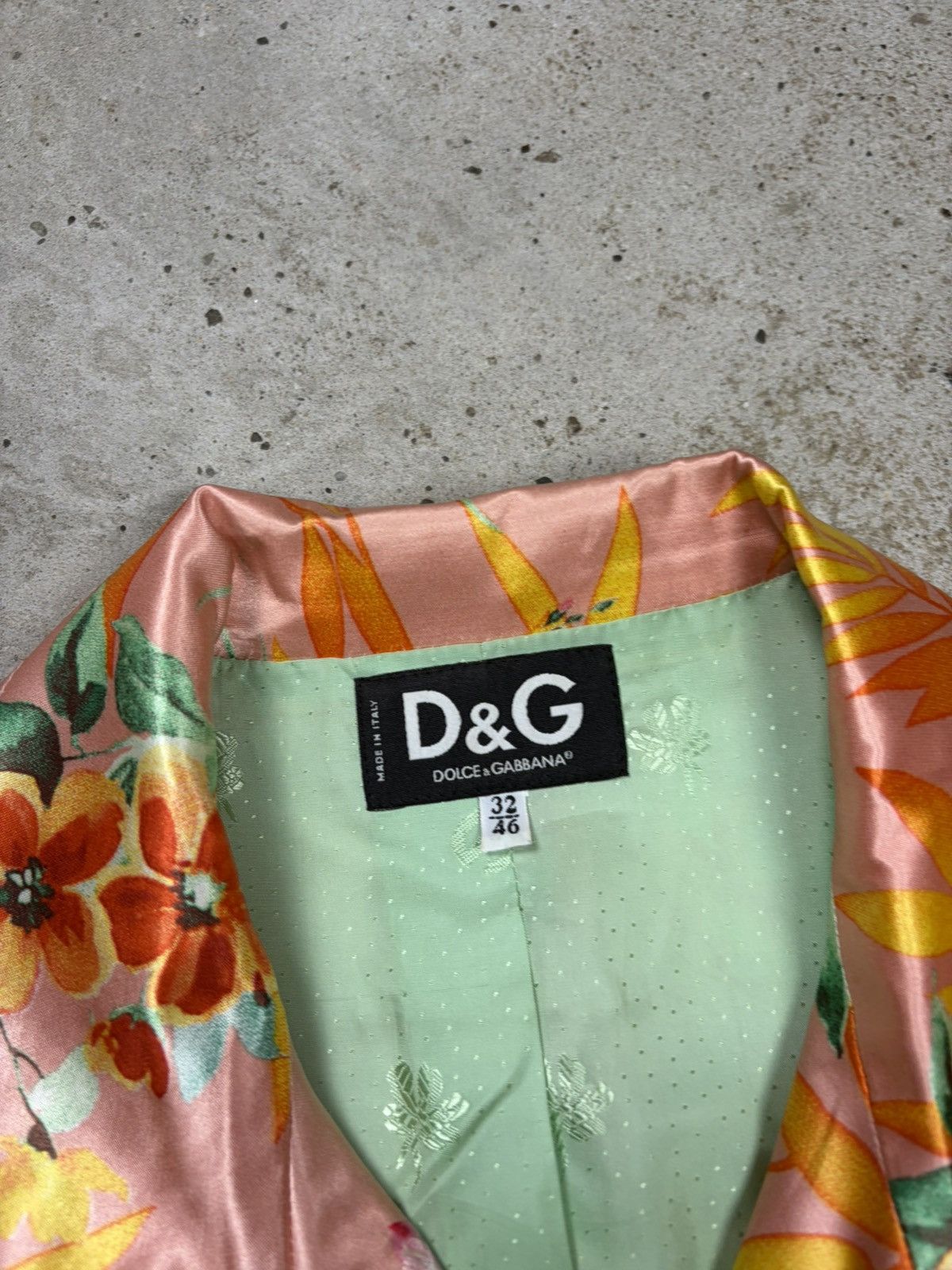 Dolce & Gabbana 2000s Dolce & Gabbana Viscose Floral Print Blazer Jacket Size L / US 10 / IT 46 - 9 Thumbnail