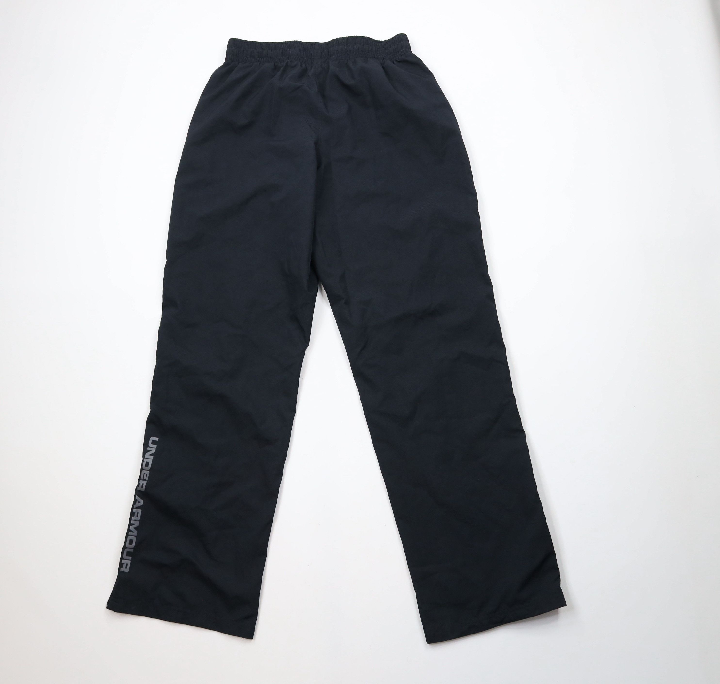 Under Armour × Vintage Under Armour HeatGear Spell Out Lined Wide Leg Pants Black Size US 34 / EU 50 - 9 Thumbnail