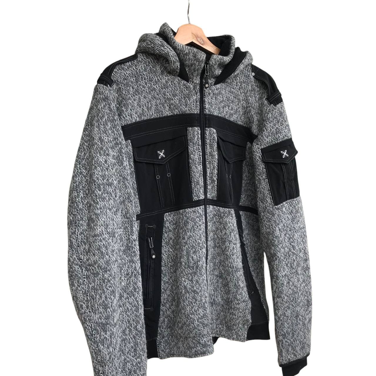 Arc'teryx × Japanese Brand × Patagonia MONTURA REMIX BIKER KNIT JACKET OUTDOOR JUMPER HOODIE Size US L / EU 52-54 / 3 - 5 Thumbnail