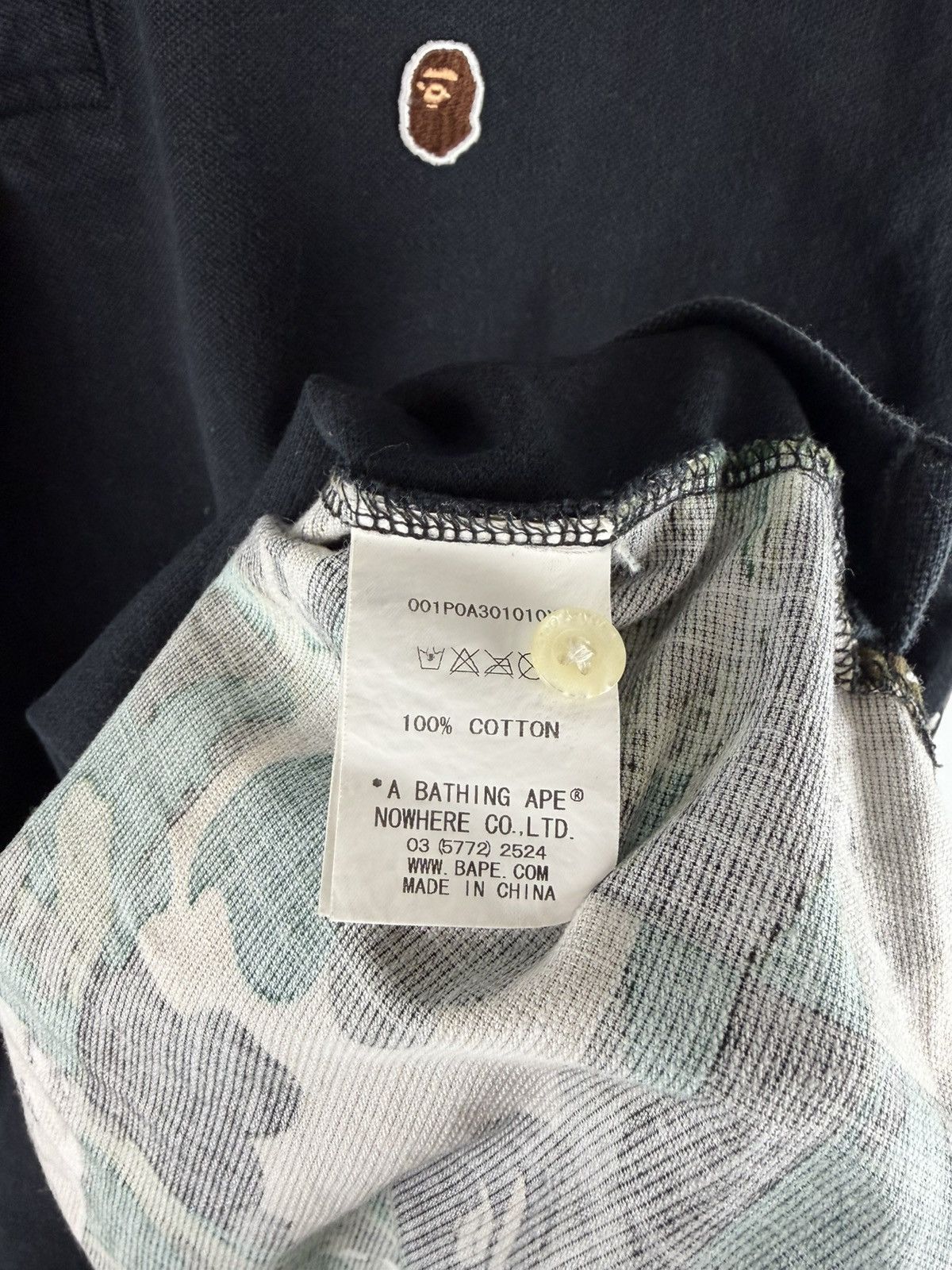 Bape Bape Multi Camo Back Print Polo Shirt Size US XL / EU 56 / 4 - 8 Thumbnail