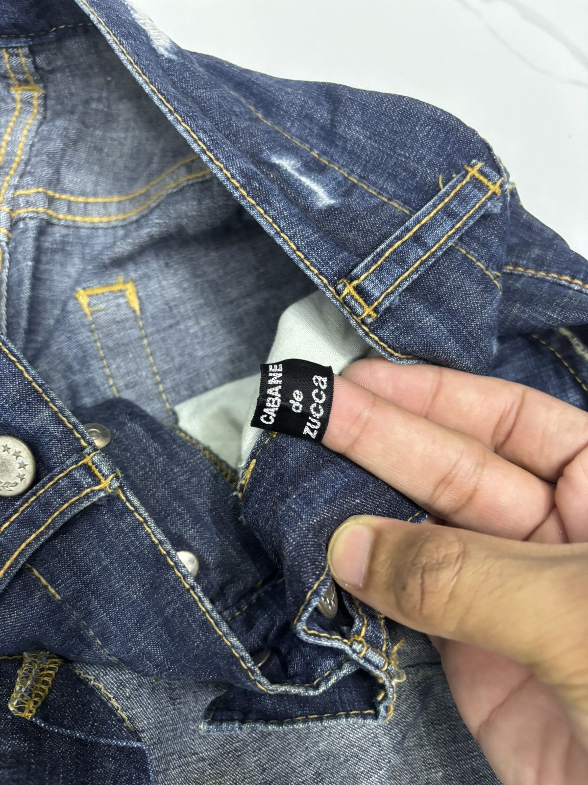 CABANE de ZUCCa CABANE DE ZUCCA KINKY PUNK STYLE DISTRESSED DENIM JEANS Size US 29 - 10 Thumbnail