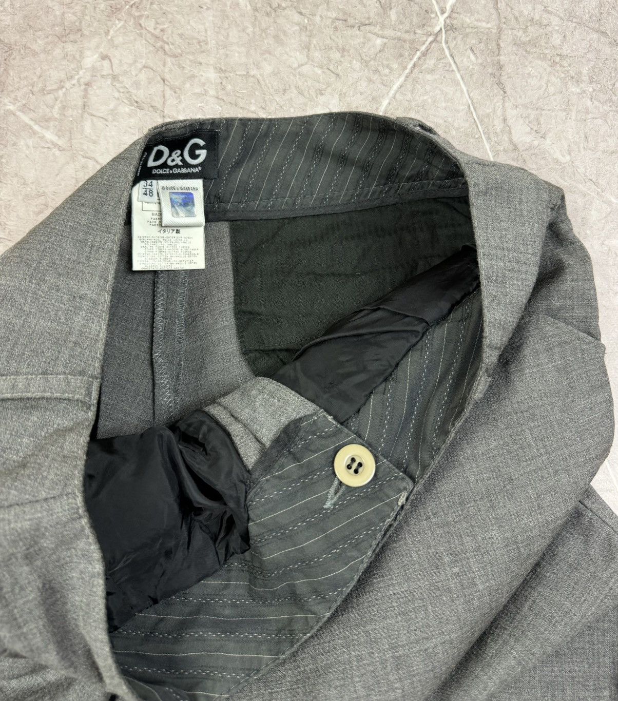 Dolce & Gabbana DOLCE&GABBANA PANTS WOOL GREY Size US 34 / EU 50 - 9 Thumbnail