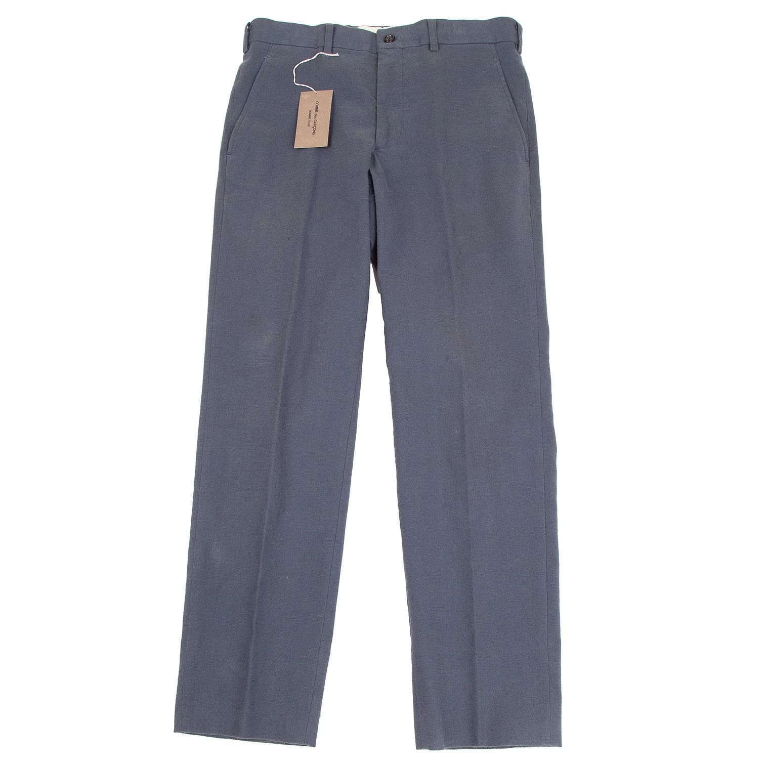 Comme des Garcons Homme Plus Cotton Linen Tapered Pants in Blue Gray Size US 30 / EU 46 - 1 Thumbnail