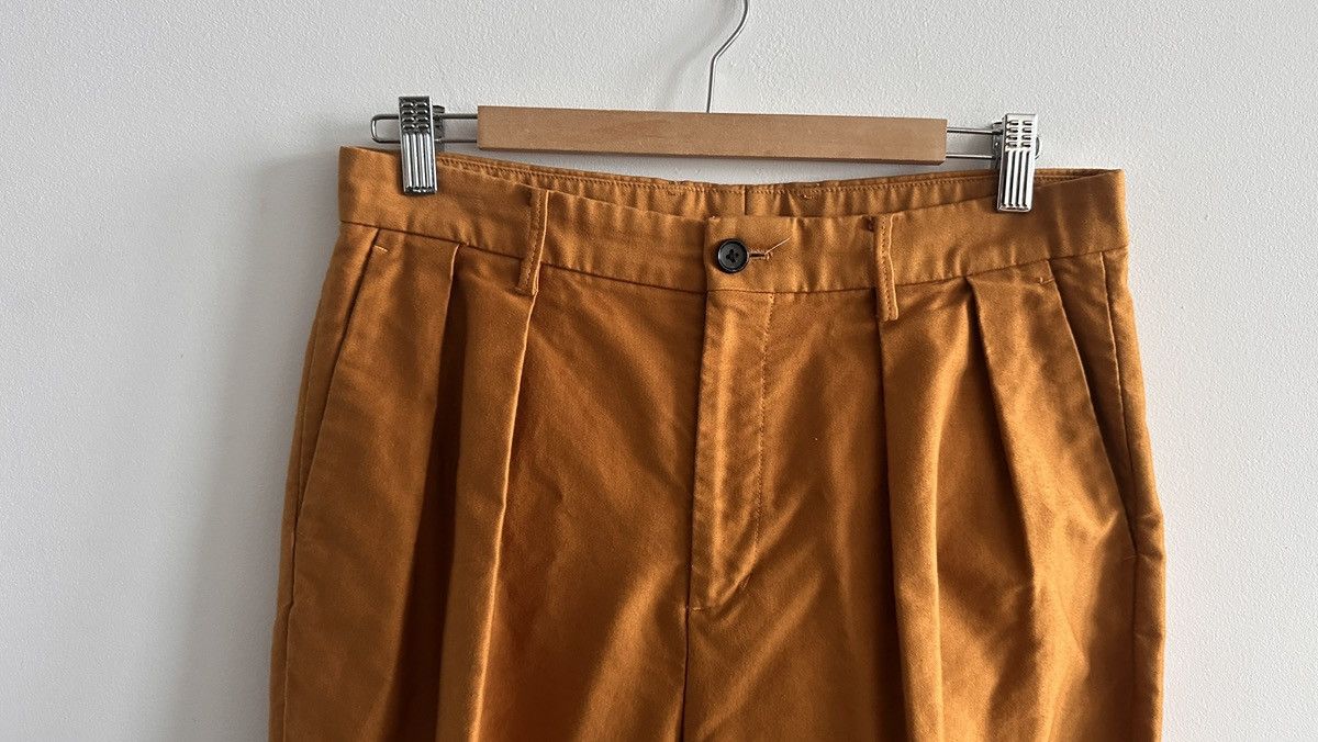 Tomorrowland Tomorrowland Burnt Orange Dbl Pleat Ctn Trouser Size Small Size US 30 / EU 46 - 2 Thumbnail