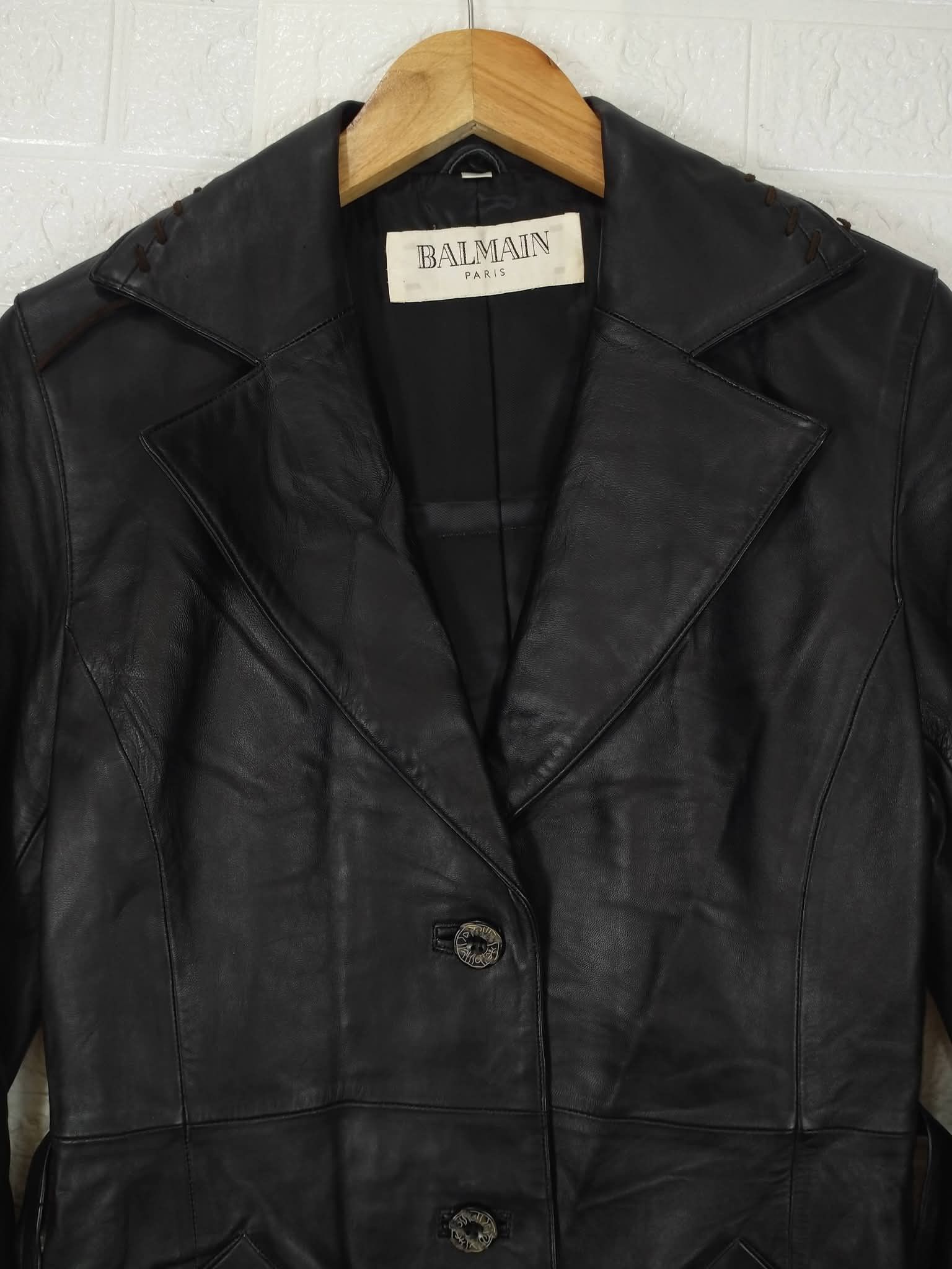 VINTAGE BALMAIN LEATHER JACKET