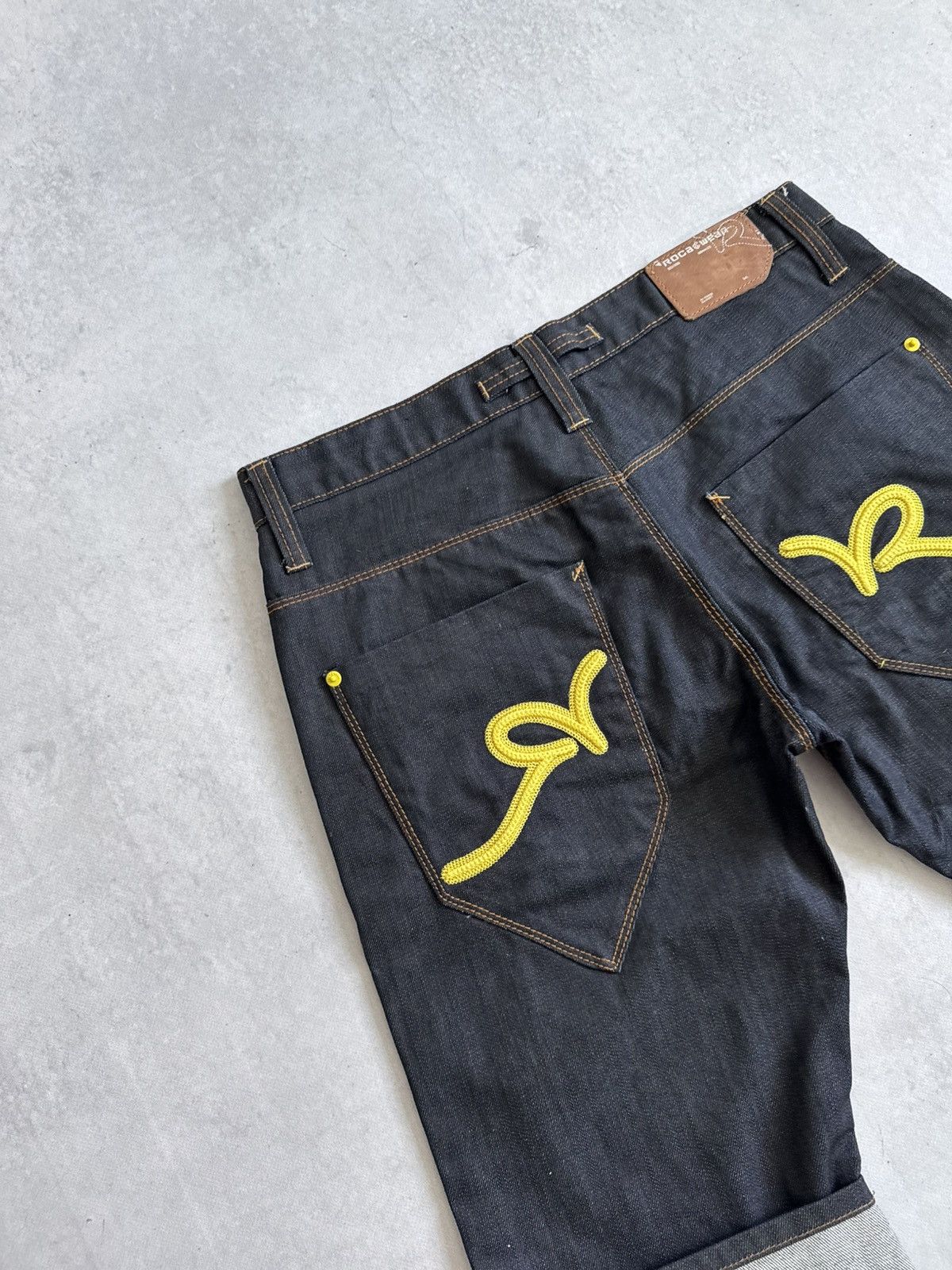 Rocawear RocaWear Y2K Blue Heavyweight Denim Japan Style Rare Shorts Size US 34 / EU 50 - 3 Thumbnail