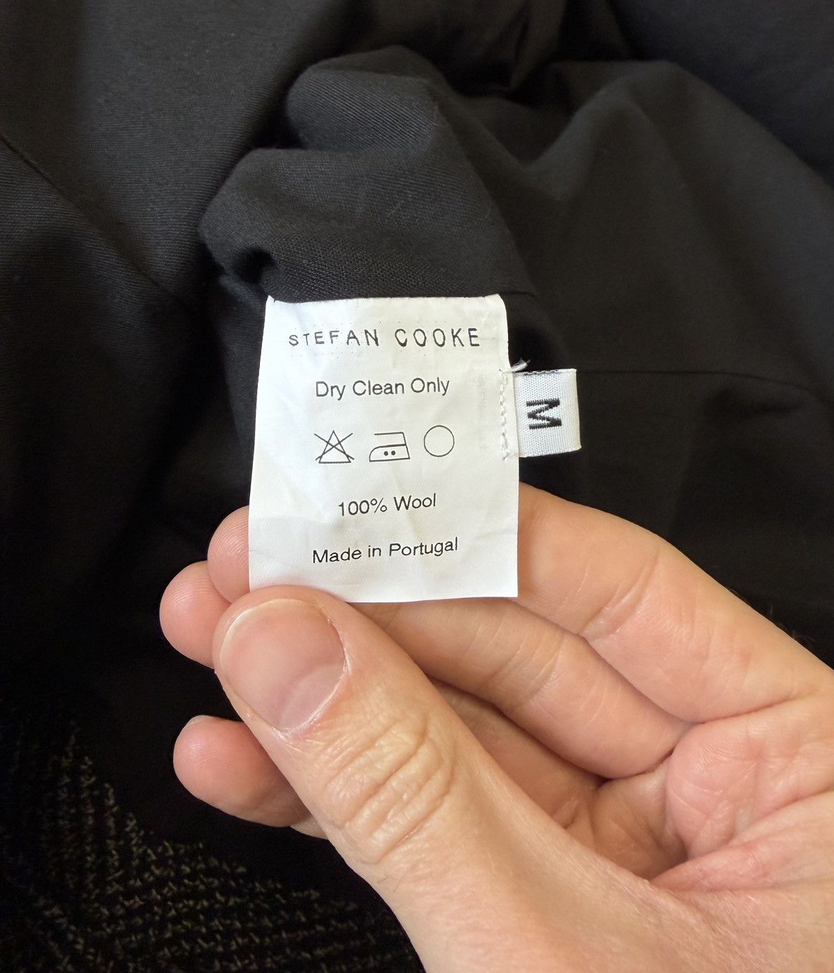 Stefan Cooke A/W 19 ‘Slashed’ Black/Beige Wool Overcoat Size US M / EU 48-50 / 2 - 13 Thumbnail