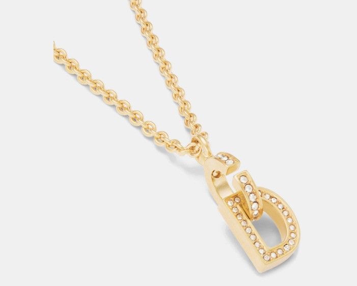 Dior o1w1db11224 Size: OS / CD Lock Necklace in Gold Size ONE SIZE - 2 Thumbnail