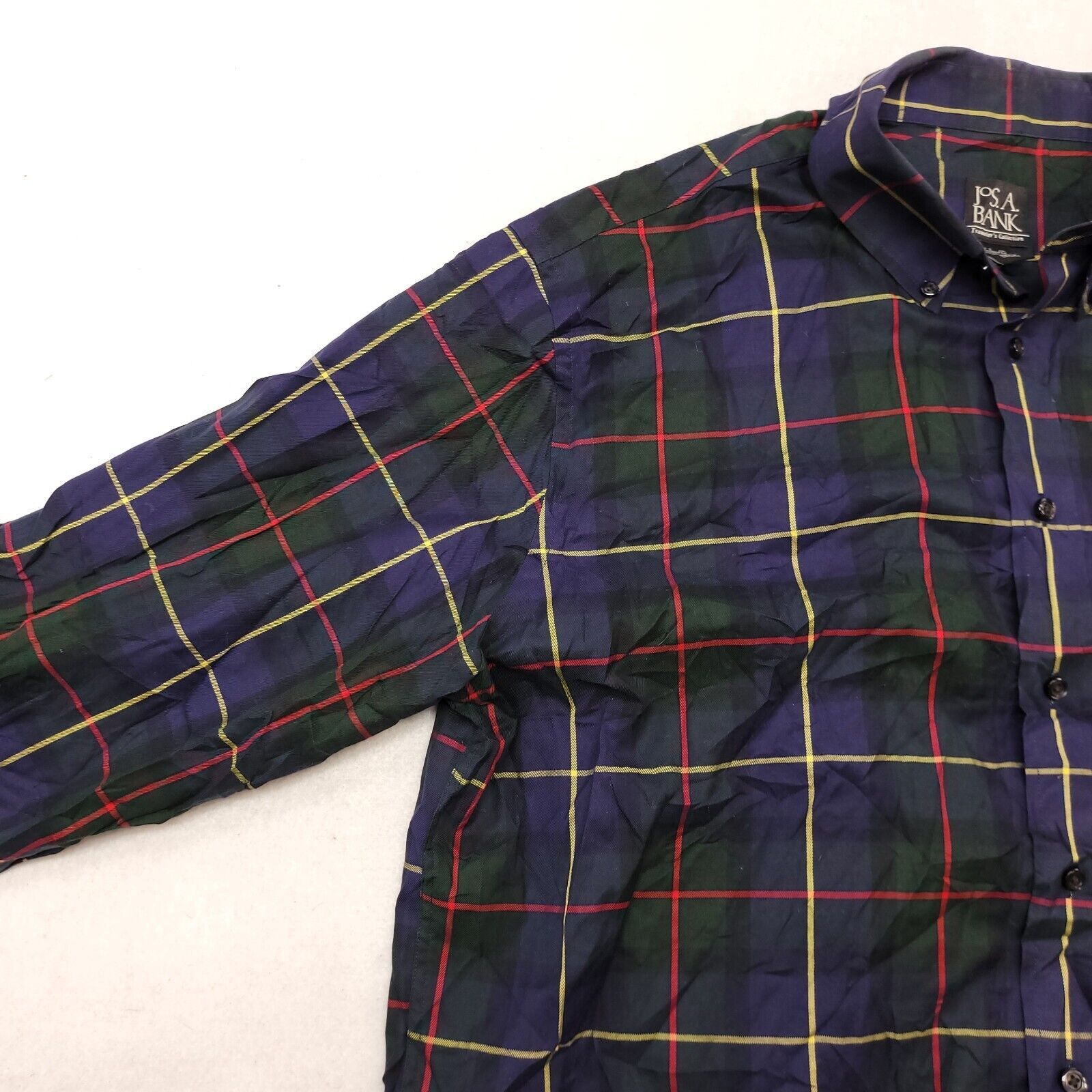 Jos. A. Bank Jos A Bank Windowpane Flannel Button Up Shirt Mens Size XL Size US XL / EU 56 / 4 - 4 Thumbnail
