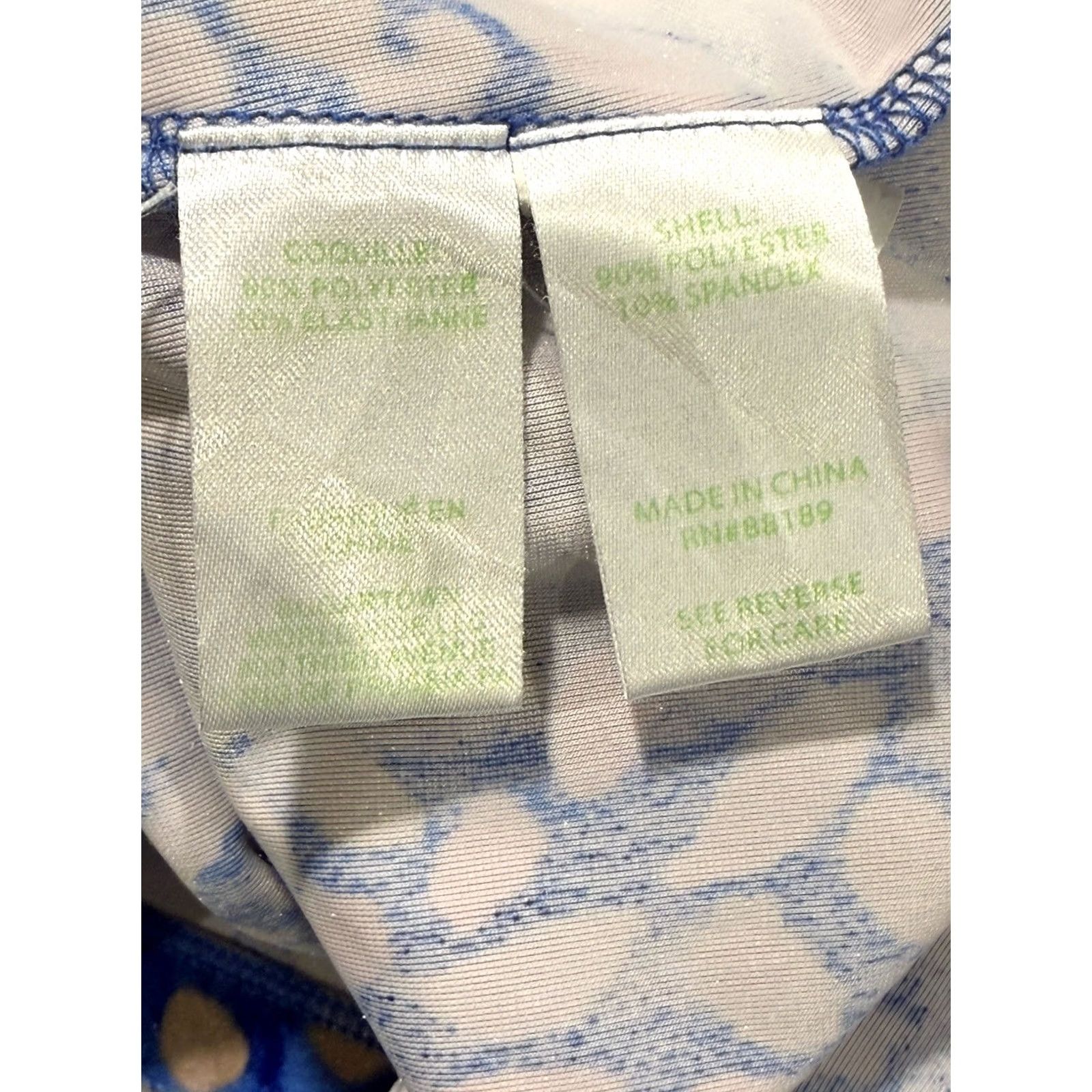 Lilly Pulitzer VINTAGE Lilly Pulitzer Velour Olive Dress Beckon Blue Sparkling Grotto Sz Medium EUC Size M / US 6-8 / IT 42-44 - 7 Thumbnail