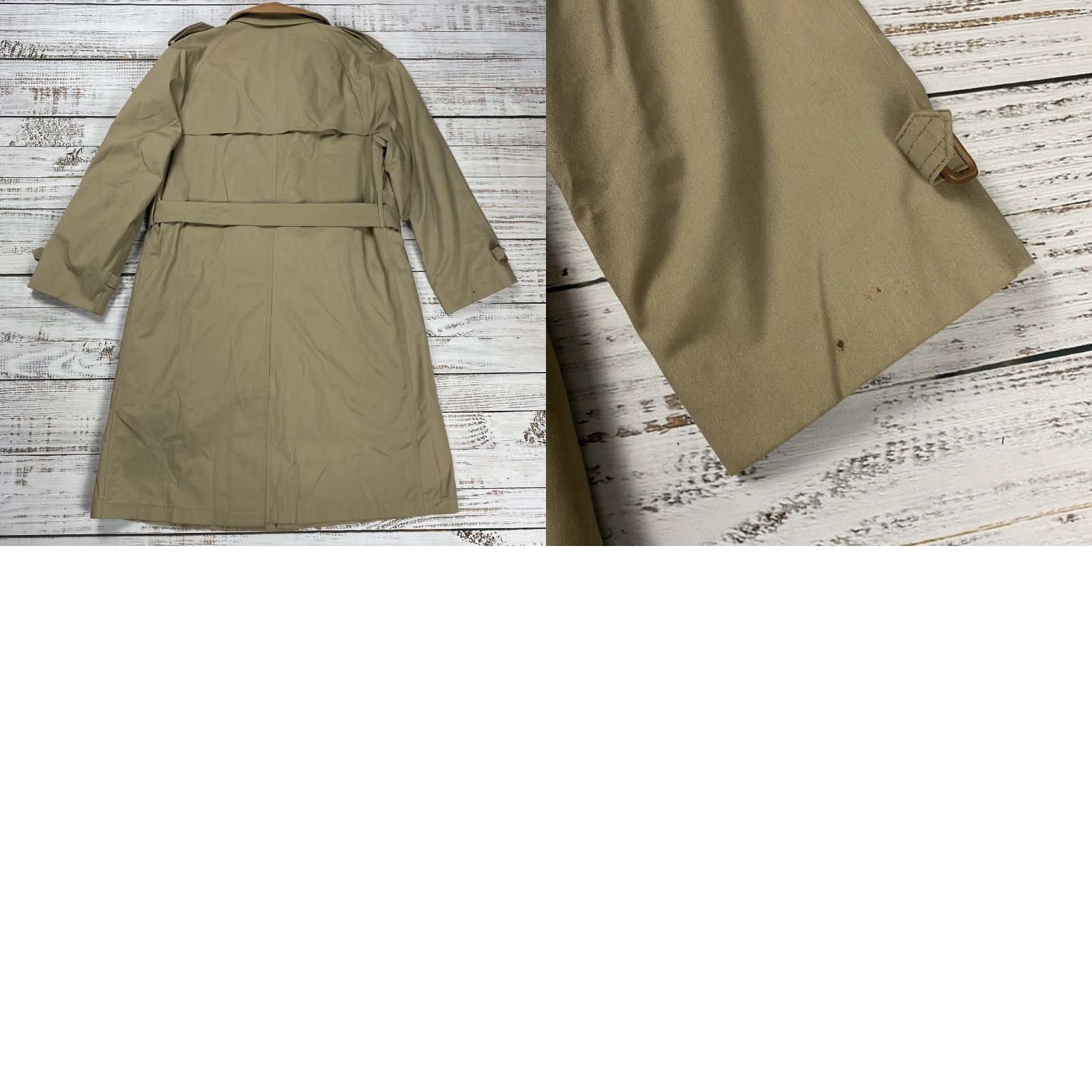 Brooks Brothers VINTAGE Brooks Brothers Trench Coat Wool Lining Removable Collar Beige 40R Mens Long Coat Size US XXS / EU 40 - 9 Thumbnail
