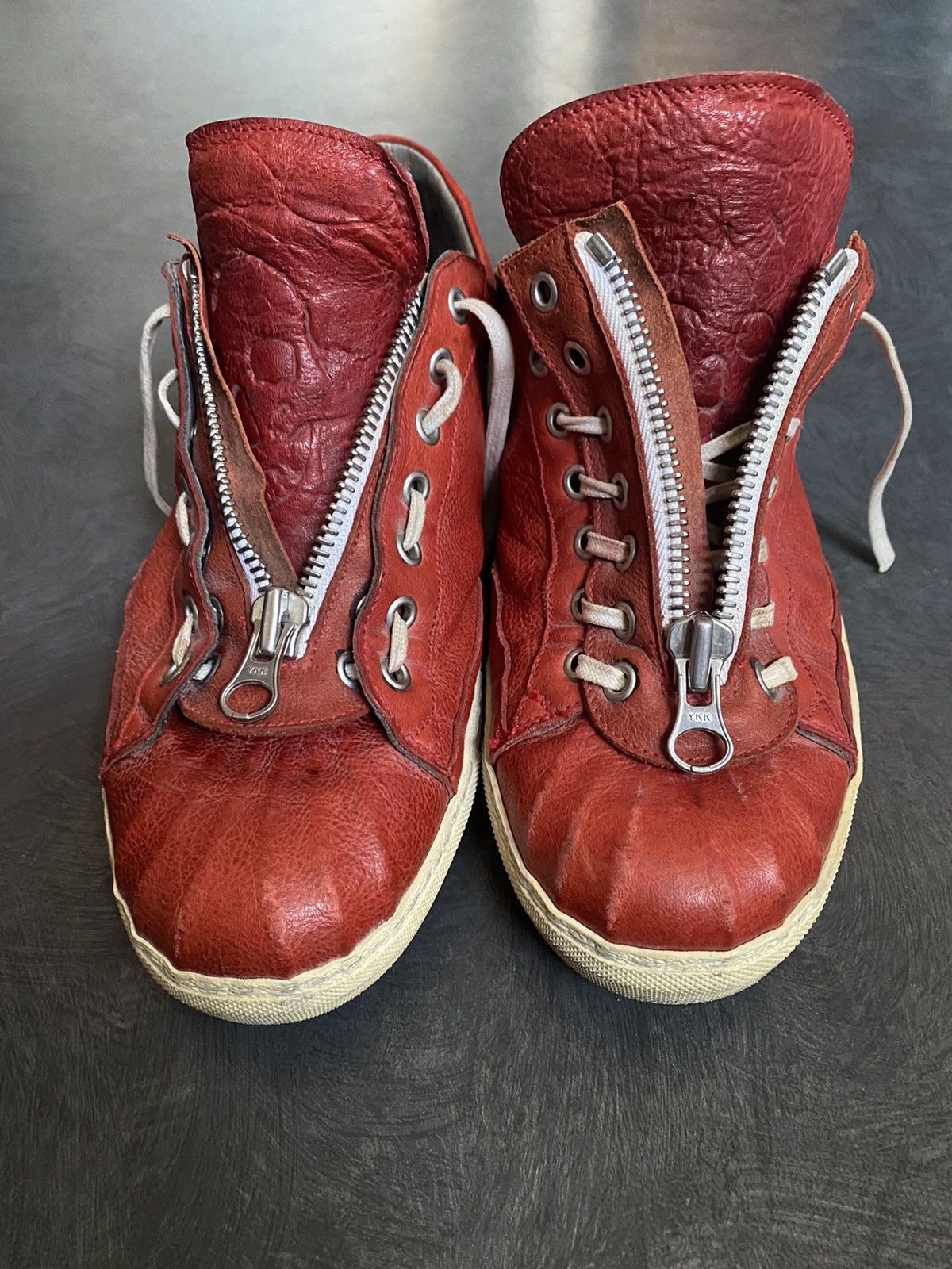 Alexander McQueen ARCHIVE 2005 Alexander McQueen Leather « Skull » Sneakers Size US 8.5 / EU 41-42 - 5 Thumbnail