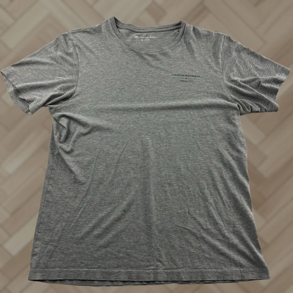 TravisMathew Travis Mathew Established 2007 Short Sleeve T Shirt Men's M Gray Size US M / EU 48-50 / 2 - 1 Thumbnail