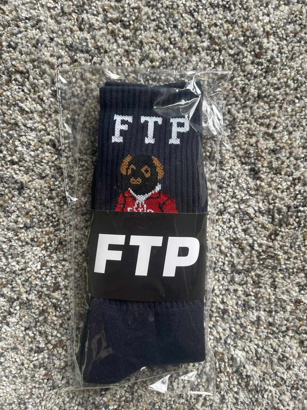Fuck The Population FTP BEAR SOCKS(NAVY) Size ONE SIZE - 1 Thumbnail