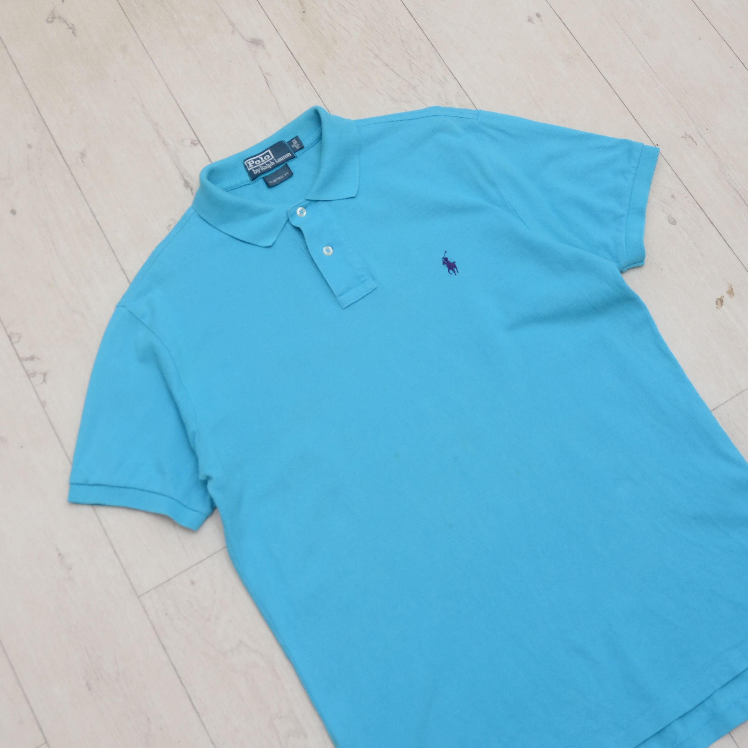 Polo Ralph Lauren Polo Ralph Lauren Shirt Large Blue Pony Vintage Purple Logo Size US M / EU 48-50 / 2 - 2 Thumbnail